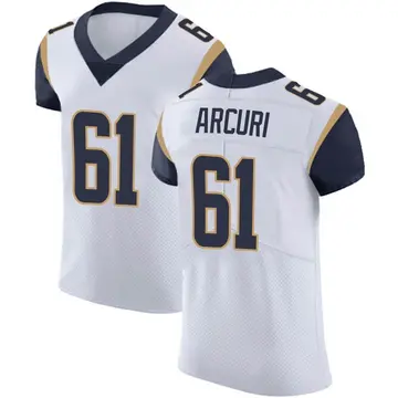 Nike AJ Arcuri Men's Elite Los Angeles Rams White Vapor Untouchable Jersey