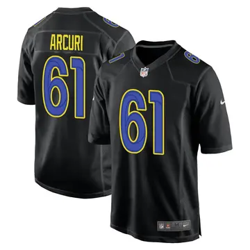 Nike AJ Arcuri Men's Game Los Angeles Rams Black Fashion Jersey