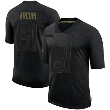 Nike AJ Arcuri Youth Limited Los Angeles Rams Black 2020 Salute To Service Jersey