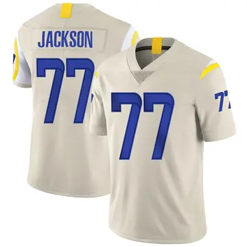Nike AJ Jackson Men's Limited Los Angeles Rams Bone Vapor Jersey