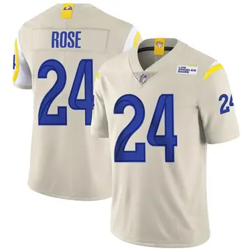 Nike A.J. Rose Men's Limited Los Angeles Rams Bone Vapor Jersey