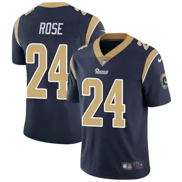 Nike A.J. Rose Men's Limited Los Angeles Rams Navy Team Color Vapor Untouchable Jersey