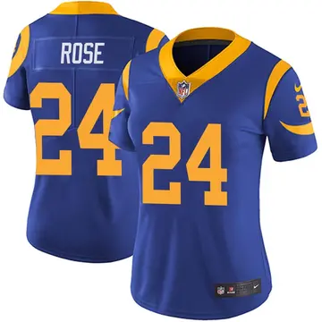 Nike A.J. Rose Women's Limited Los Angeles Rams Royal Alternate Vapor Untouchable Jersey