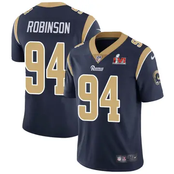 Nike A'Shawn Robinson Men's Limited Los Angeles Rams Navy Team Color Vapor Untouchable Super Bowl LVI Bound Jersey