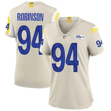 Nike A'Shawn Robinson Women's Game Los Angeles Rams Bone Jersey