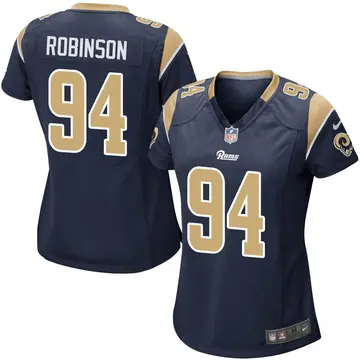Nike A'Shawn Robinson Women's Game Los Angeles Rams Navy Team Color Jersey