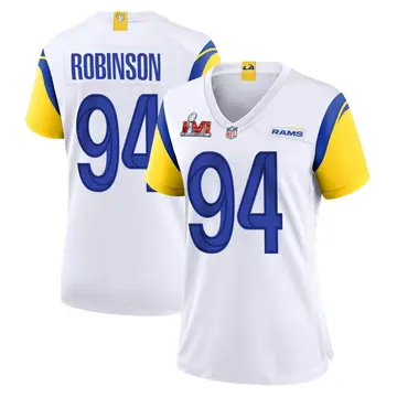 Nike A'Shawn Robinson Women's Game Los Angeles Rams White Super Bowl LVI Bound Jersey