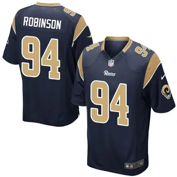 Nike A'Shawn Robinson Youth Game Los Angeles Rams Navy Team Color Jersey