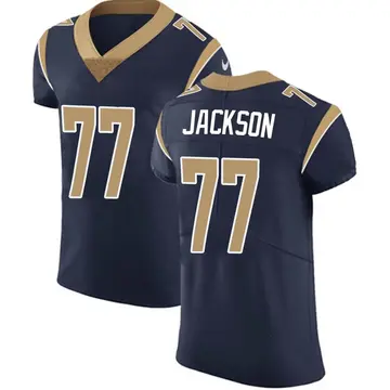 Nike Alaric Jackson Men's Elite Los Angeles Rams Navy Team Color Vapor Untouchable Jersey
