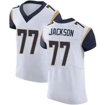 Nike Alaric Jackson Men's Elite Los Angeles Rams White Vapor Untouchable Jersey