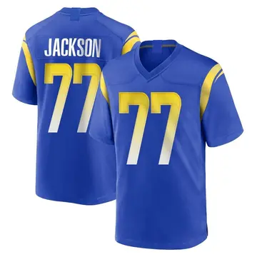 Nike Alaric Jackson Men's Game Los Angeles Rams Royal Alternate Jersey