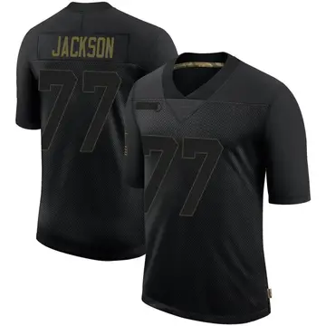 Nike Alaric Jackson Men's Limited Los Angeles Rams Black 2020 Salute To Service Jersey