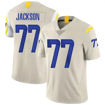 Nike Alaric Jackson Men's Limited Los Angeles Rams Bone Vapor Jersey