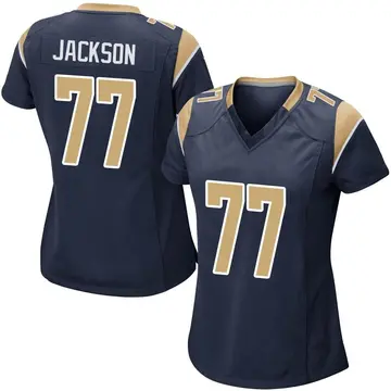 Nike Alaric Jackson Women's Game Los Angeles Rams Navy Team Color Jersey