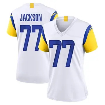 Nike Alaric Jackson Women's Game Los Angeles Rams White Jersey
