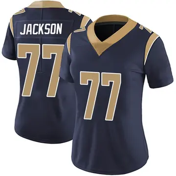 Nike Alaric Jackson Women's Limited Los Angeles Rams Navy Team Color Vapor Untouchable Jersey