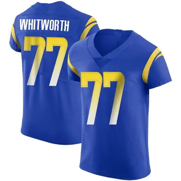 Nike Andrew Whitworth Men's Elite Los Angeles Rams Royal Alternate Vapor Untouchable Jersey