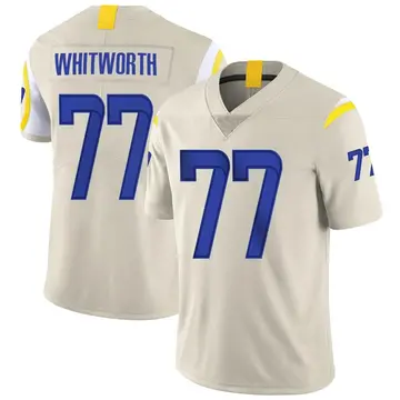 Nike Andrew Whitworth Men's Limited Los Angeles Rams Bone Vapor Jersey