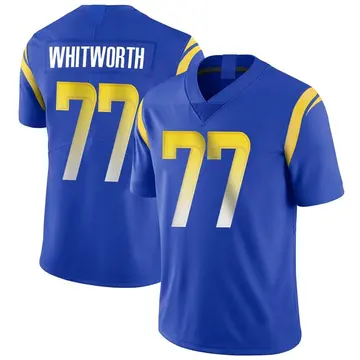 Nike Andrew Whitworth Men's Limited Los Angeles Rams Royal Alternate Vapor Untouchable Jersey