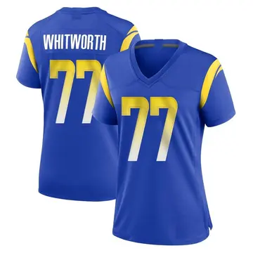 Nike Andrew Whitworth Women's Game Los Angeles Rams Royal Alternate Jersey