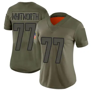 Nike Andrew Whitworth Women's Limited Los Angeles Rams Camo 2019 Salute to Service Jersey