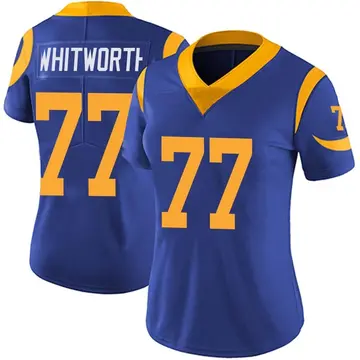 Nike Andrew Whitworth Women's Limited Los Angeles Rams Royal Alternate Vapor Untouchable Jersey