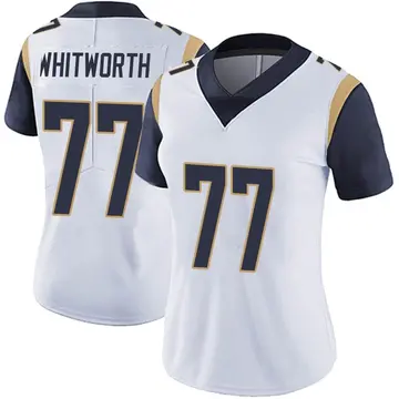 Nike Andrew Whitworth Women's Limited Los Angeles Rams White Vapor Untouchable Jersey