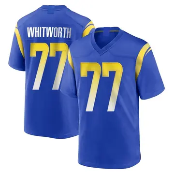 Nike Andrew Whitworth Youth Game Los Angeles Rams Royal Alternate Jersey