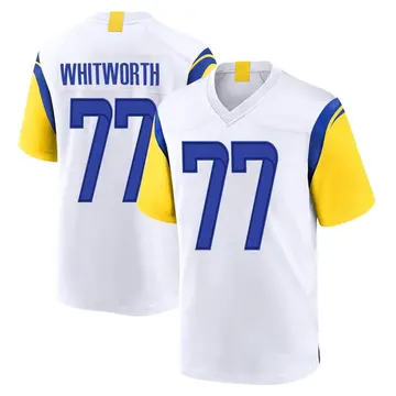 Nike Andrew Whitworth Youth Game Los Angeles Rams White Jersey
