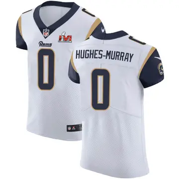 Nike Andrzej Hughes-Murray Men's Elite Los Angeles Rams White Vapor Untouchable Super Bowl LVI Bound Jersey