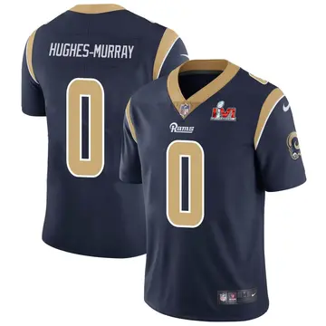 Nike Andrzej Hughes-Murray Men's Limited Los Angeles Rams Navy Team Color Vapor Untouchable Super Bowl LVI Bound Jersey