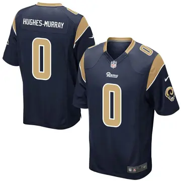 Nike Andrzej Hughes-Murray Youth Game Los Angeles Rams Navy Team Color Jersey