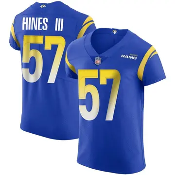 Nike Anthony Hines III Men's Elite Los Angeles Rams Royal Alternate Vapor Untouchable Jersey