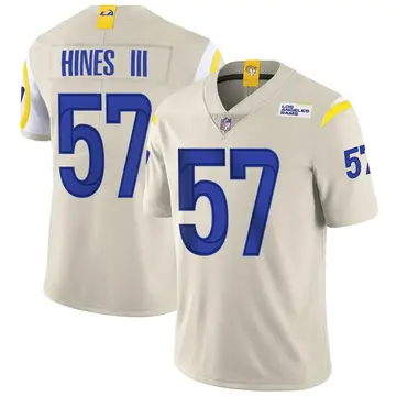 Nike Anthony Hines III Men's Limited Los Angeles Rams Bone Vapor Jersey