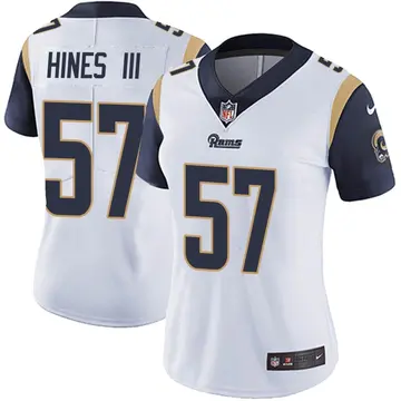 Nike Anthony Hines III Women's Limited Los Angeles Rams White Vapor Untouchable Jersey