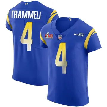 Nike Austin Trammell Men's Elite Los Angeles Rams Royal Alternate Vapor Untouchable Super Bowl LVI Bound Jersey