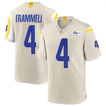 Nike Austin Trammell Men's Game Los Angeles Rams Bone Jersey