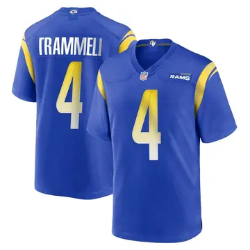 Nike Austin Trammell Men's Game Los Angeles Rams Royal Alternate Jersey