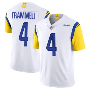 Nike Austin Trammell Men's Limited Los Angeles Rams White Vapor Untouchable Jersey