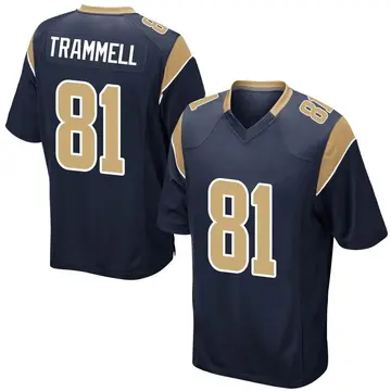 Nike Austin Trammell Youth Game Los Angeles Rams Navy Team Color Jersey
