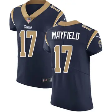 Nike Baker Mayfield Men's Elite Los Angeles Rams Navy Team Color Vapor Untouchable Jersey