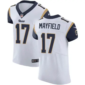 Nike Baker Mayfield Men's Elite Los Angeles Rams White Vapor Untouchable Jersey