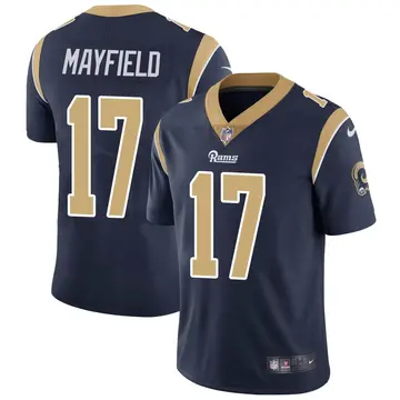 Nike Baker Mayfield Men's Limited Los Angeles Rams Navy Team Color Vapor Untouchable Jersey