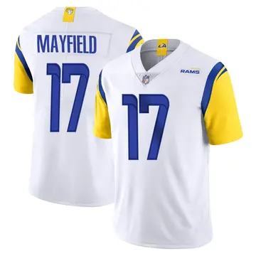 Nike Baker Mayfield Men's Limited Los Angeles Rams White Vapor Untouchable Jersey