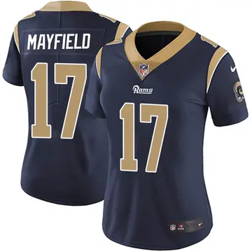 Nike Baker Mayfield Women's Limited Los Angeles Rams Navy Team Color Vapor Untouchable Jersey
