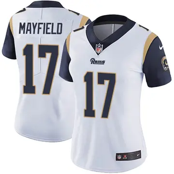 Nike Baker Mayfield Women's Limited Los Angeles Rams White Vapor Untouchable Jersey
