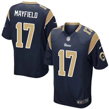 Nike Baker Mayfield Youth Game Los Angeles Rams Navy Team Color Jersey