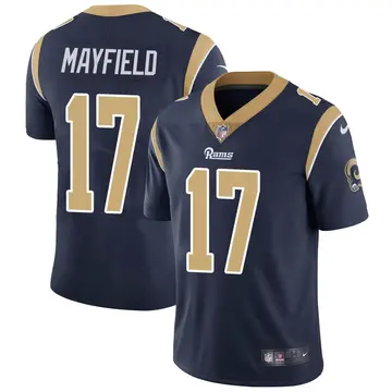 Nike Baker Mayfield Youth Limited Los Angeles Rams Navy Team Color Vapor Untouchable Jersey