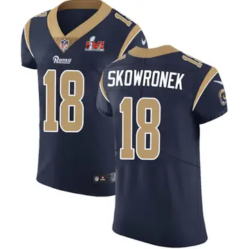 Nike Ben Skowronek Men's Elite Los Angeles Rams Navy Team Color Vapor Untouchable Super Bowl LVI Bound Jersey