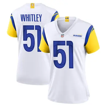 Nike Benton Whitley Women's Game Los Angeles Rams White Jersey